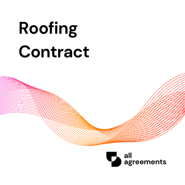 Welcome to the Roofing Contract Preparation Service by All Agreements. We provide professionally structured Roofing Contract templates designed to help homeowners, contractors, and roofing professionals clearly establish the terms and conditions of a roofing project.