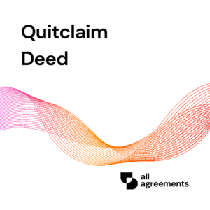 Welcome to the Quitclaim Deed Preparation Service by All Agreements. We provide professionally structured Quitclaim Deed templates designed to help property owners transfer their ownership interest in real estate to another individual or entity.