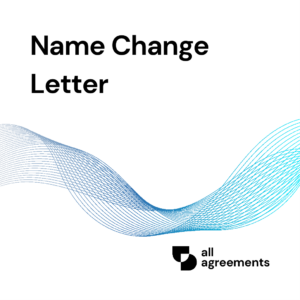 Welcome to the Name Change Letter Preparation Service by All Agreements. We provide professionally structured Name Change Letter templates designed to help individuals formally notify businesses, government agencies, financial institutions, employers, schools, and other organizations of a legal name change.