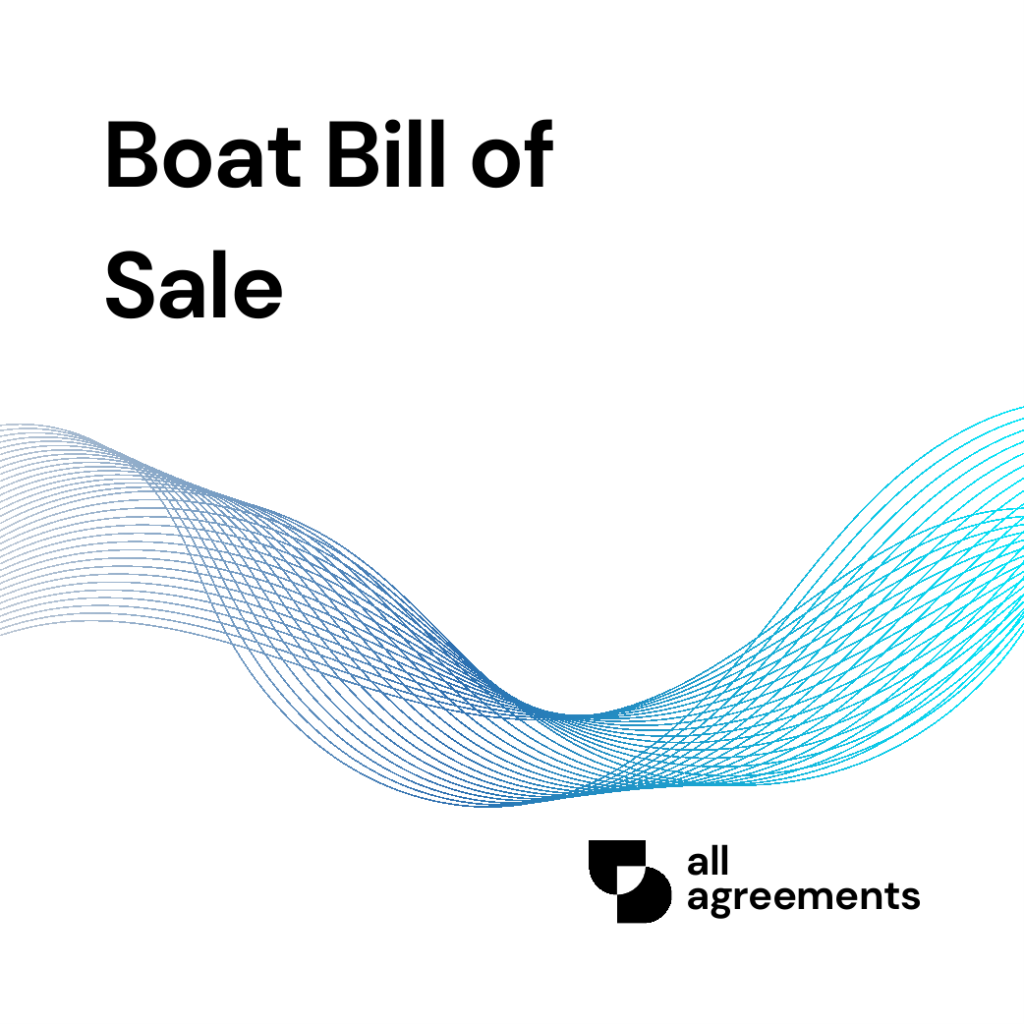 Welcome to the Boat Bill of Sale Preparation Service by All Agreements. We provide structured, ready-to-use Boat Bill of Sale templates designed to document the transfer of ownership of watercraft in a clear, organized, and legally reliable format across the United States.