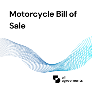 Welcome to the Motorcycle Bill of Sale Preparation Service by All Agreements. We provide professionally structured Motorcycle Bill of Sale templates designed to help buyers and sellers document the transfer of motorcycle ownership with clear and organized records.