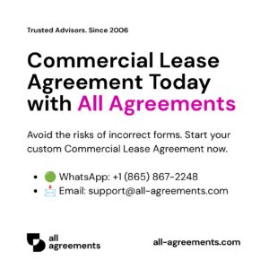 Alt Text: Custom Commercial Lease Agreement Preparation Service – Page 10: Order call to action button with all agreements logo.