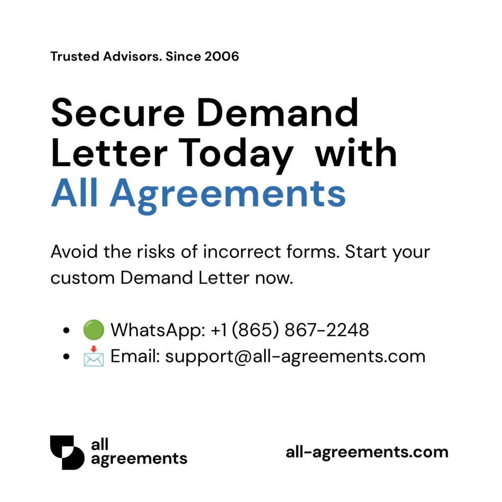 Alt Text: Custom Demand Letter Preparation Service – Page 10: Order call to action button with all agreements logo.