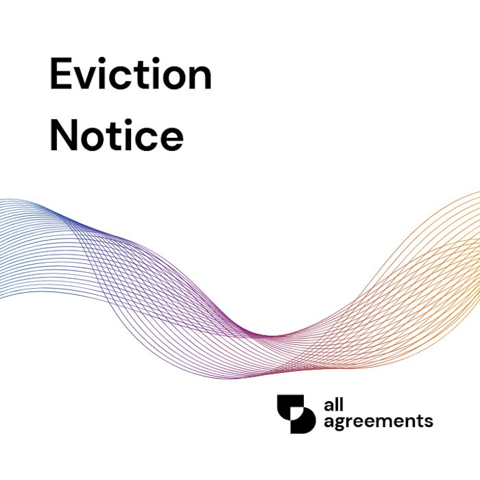 Welcome to the Eviction Notice Preparation Service by All Agreements. We provide professionally structured Eviction Notice templates designed to help landlords formally notify tenants of lease violations, unpaid rent, or other circumstances that may require corrective action or the termination of a tenancy.