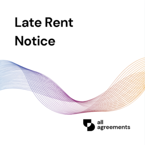 Welcome to the Late Rent Notice Preparation Service by All Agreements. We provide professionally structured Late Rent Notice templates designed to help landlords and property managers create clear written communication regarding overdue rent payments.