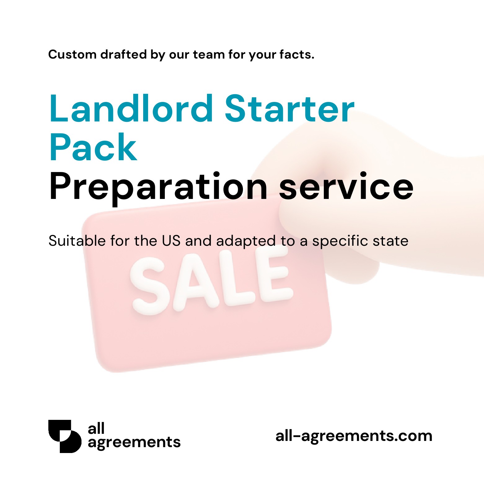 Alt Text: Custom Landlord Starter Pack Preparation Service – Page 1: Product cover showing hand-prepared property management contract suite and rental agreement mockup.