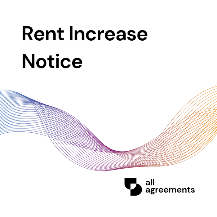 Welcome to the Rent Increase Notice Preparation Service by All Agreements. We provide professionally structured Rent Increase Notice templates designed to help landlords and property managers formally notify tenants of changes to their rental payment obligations.