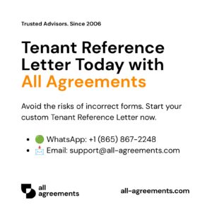 Alt Text: Custom Tenant Reference Letter Preparation Service – Page 10: Order call to action button with all agreements logo.