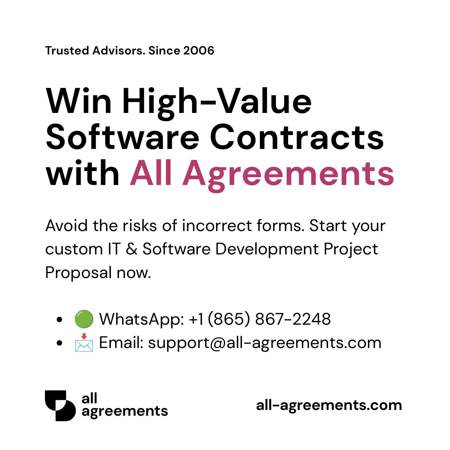 Alt Text: IT & Software Development Project Proposal Service – Page 10: Order call to action button with all agreements logo.